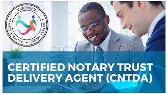 Certified Trust Delivery Agent - I'm thrilled to announce my latest professional certification as a Notary Trust Delivery Agent. This special designation enhances my passion to serve the public and estate planning professionals in the delivery of the documents and plans that help bring peace of mind to families across the country. Book a conversation with me today at www.xmobilenotary.com/booking-appointment.
What is a CNTDA?
"A Certified Notary Trust Delivery Agent is a credentialed notary that has undergone advanced training and testing to better serve the public and estate planning professionals in the skillful presentation and execution of trust documents. Certified Trust Delivery Agent - I'm thrilled to announce my latest professional certification as a Notary Trust Delivery Agent. This special designation enhances my passion to serve the public and estate planning professionals in the delivery of the documents and plans that help bring peace of mind to families across the country. Book a conversation with me today at www.xmobilenotary.com/booking-appointment.
What is a CNTDA?
"A Certified Notary Trust Delivery Agent is a credentialed notary that has undergone advanced training and testing to better serve the public and estate planning professionals in the skillful presentation and execution of trust documents.