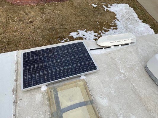 Solar Panel installation on RV - Solar Panel installation on an RV
