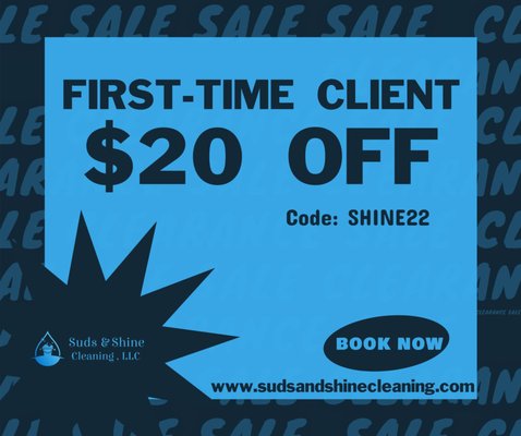 $20 Off For First Time Customers - $20 Off For First Time Customers. Call us today to schedule your next home cleaning. $20 Off For First Time Customers - $20 Off For First Time Customers. Call us today to schedule your next home cleaning.