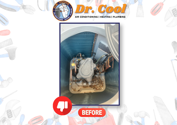 HVAC Preventative Maintenance - Regular maintenance helps keep an HVAC system running safely and efficiently. Dr. Cool performed a comprehensive maintenance service on an upstairs unit, checking refrigerant levels, electrical connections, compressor and motor amp draws, safety controls, flame sensor, blower motor, and condensate drain lines. The condenser coil was also rinsed and cleaned, and the heating sequence was tested. The system was confirmed to be operating within specifications and ready for year-round comfort. HVAC Preventative Maintenance - Regular maintenance helps keep an HVAC system running safely and efficiently. Dr. Cool performed a comprehensive maintenance service on an upstairs unit, checking refrigerant levels, electrical connections, compressor and motor amp draws, safety controls, flame sensor, blower motor, and condensate drain lines. The condenser coil was also rinsed and cleaned, and the heating sequence was tested. The system was confirmed to be operating within specifications and ready for year-round comfort.