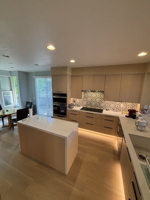 Full Kitchen Remodel In Irvine - This full remodel was done in a Scandinavian style, beautiful quartz countertops, tile, backsplash, and custom Cleaf cabinetry per the clients specifications. We added a functionality throughout the kitchen and brand new flooring that tied everything together. Client is super happy! Full Kitchen Remodel In Irvine - This full remodel was done in a Scandinavian style, beautiful quartz countertops, tile, backsplash, and custom Cleaf cabinetry per the clients specifications. We added a functionality throughout the kitchen and brand new flooring that tied everything together. Client is super happy!