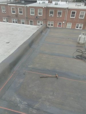 BEW TORCHDOWN SMOOTH RUBBER ROOF - we installed a new TORCHDOWN SMOOTH RUBBER ROOF TO ENTIRE ROOF DECK & WALLS BEW TORCHDOWN SMOOTH RUBBER ROOF - we installed a new TORCHDOWN SMOOTH RUBBER ROOF TO ENTIRE ROOF DECK & WALLS
