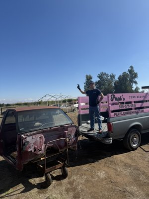 Residential Truck Cab Removal Oct 2025 - Hauling off old rides and clearing up space one job at a time Residential Truck Cab Removal Oct 2025 - Hauling off old rides and clearing up space one job at a time