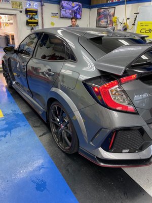 2019 Honda Civic type-R - 2019 Honda Civic type-R was fitted with 18% carbon film which improves the comfort, looks and also protects from a heat and UV rays.
Took less then one hour to tint, 2019 Honda Civic type-R - 2019 Honda Civic type-R was fitted with 18% carbon film which improves the comfort, looks and also protects from a heat and UV rays.
Took less then one hour to tint,