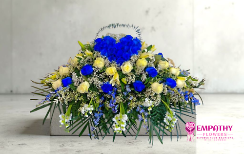 Flowers For The Casket - Funeral Spray Arrangements for Delivery When you want to provide a touching tribute to a loved one lost, a casket spray is the perfect way. Empathy Flowers has a wide selection of fresh flowers and styles so you can make the right choice. Empathy Flowers delivers to all the local funeral homes in the Brooklyn, NY and surrounding areas.