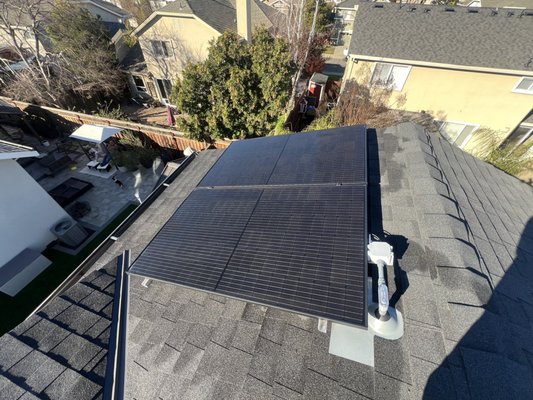 Solar Panel Cleaning - These panels were cleaned with just using our DI water. No harmful chemicals needed. We guarantee our work 100%