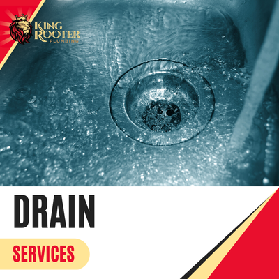 Drain Services - King Rooter & Plumbing specializes in complete drain services. We can clear your blocked or clogged drains, and repair damaged drains, or if a drain line is damaged beyond repair, we can replace your drains and pipes. Drain Services - King Rooter & Plumbing specializes in complete drain services. We can clear your blocked or clogged drains, and repair damaged drains, or if a drain line is damaged beyond repair, we can replace your drains and pipes.