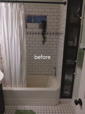 100 year old house with very outdated bathroom fully transformed! - This house is 100 years old and the bathroom was remodeled sometime in the 70's. so this bathroom was very outdated and what was behind the walls even more so but we took this on and transformed it into a complete masterpeice!