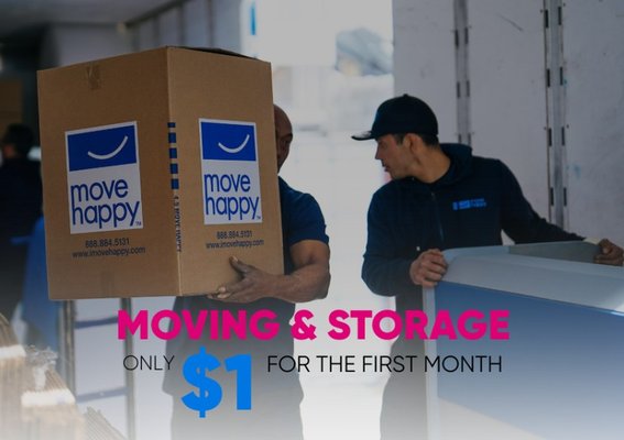 Storage & Moving - First month of storage $1 when combined with moving Storage & Moving - First month of storage $1 when combined with moving