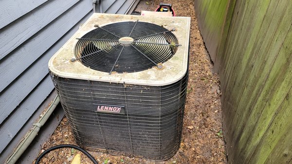 Air Conditioner Maintenance - Our team was able to save this client's unit by performing a system repair when it broke down on a hot summer day. The client also bought our maintenance program and we went to work restoring the unit back to "like new" condition. If your AC looks like the before picture, give us a call and we will restore your system and get it ready for another season! We work on all makes and models! Air Conditioner Maintenance - Our team was able to save this client's unit by performing a system repair when it broke down on a hot summer day. The client also bought our maintenance program and we went to work restoring the unit back to "like new" condition. If your AC looks like the before picture, give us a call and we will restore your system and get it ready for another season! We work on all makes and models!
