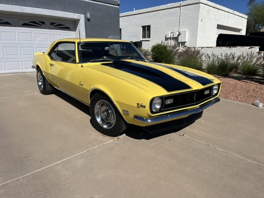 1968 Chevrolet Camaro - Customer needed his fully restored 1968 Chevrolet Camaro cleaned up and polished ready for him to show it off.