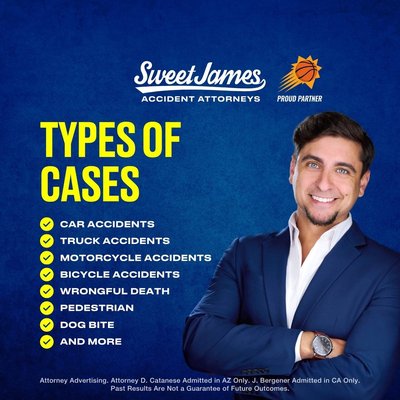 Types of Injury Cases We Handle - Every injury situation is different. Our firm provides legal guidance and support for individuals and families across a wide range of accident types in Arizona.