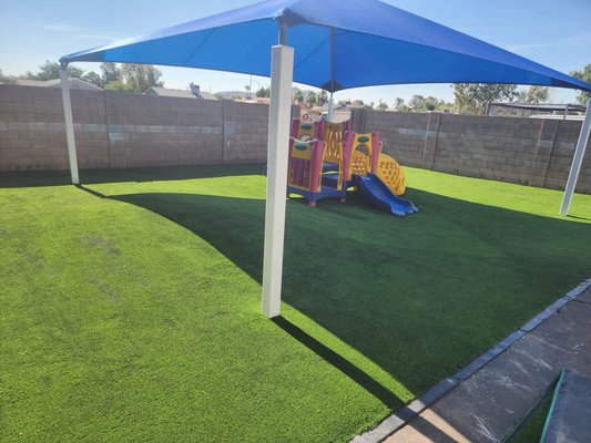 Local School Project - Install Turf Az proudly partners with local schools to deliver top-tier artificial turf solutions for playgrounds, sports fields, and outdoor learning spaces. Our installations focus on safety, durability, and low maintenance, creating vibrant, all-weather surfaces that students and staff can enjoy year-round. We use high-quality, pet- and kid-friendly turf materials designed to withstand heavy foot traffic while offering superior comfort and cushioning. With Install Turf Az, your school can count on a hassle-free transformation and long-lasting results that enhance both the look and functionality of your outdoor spaces. Local School Project - Install Turf Az proudly partners with local schools to deliver top-tier artificial turf solutions for playgrounds, sports fields, and outdoor learning spaces. Our installations focus on safety, durability, and low maintenance, creating vibrant, all-weather surfaces that students and staff can enjoy year-round. We use high-quality, pet- and kid-friendly turf materials designed to withstand heavy foot traffic while offering superior comfort and cushioning. With Install Turf Az, your school can count on a hassle-free transformation and long-lasting results that enhance both the look and functionality of your outdoor spaces.