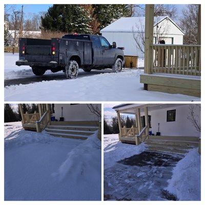 Snow Removal - We do snow shoveling.
