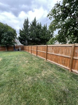 Repair, pressure wash and paint fence - Before and after of fence repair,washing and painting.