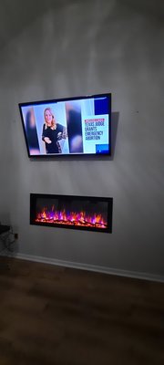 New electric fireplace and TV relocation! - Our skilled and qualified technicians look for ways to better your experience with our training. This means you do not have to stress about the installation process.  Our highly experienced staff has the know-how to guarantee that our clients are completely satisfied with our service and the end result.