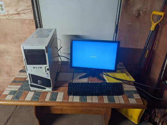 Custom Desktop PC 2022 - This was a custom gaming PC built with a fresh install of windows. This particular customer requested that the PC be set up in the garage! Custom Desktop PC 2022 - This was a custom gaming PC built with a fresh install of windows. This particular customer requested that the PC be set up in the garage!