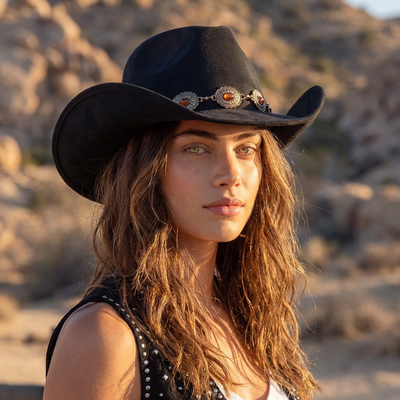 Cowboy Hats - "Embrace Your Inner Cowgirl" invites you to explore our stylish collection of cowboy hats, inspired by the latest western fashion trends set by icons like Beyoncé. Ideal for boutiques and retailers, our portfolio offers a variety of hats that combine timeless western elements with modern fashion sensibilities. From classic, understated designs to bold, statement-making pieces, our selection is tailored to captivate your customers and enhance any outfit with a touch of western flair. Dive into our collection and find the perfect cowboy hats to elevate your store's offerings.