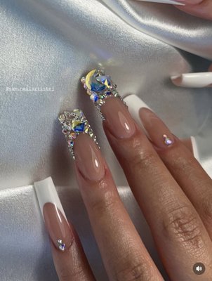 Acrylic and Art - Embrace modern artistry with our Acrylic Extensions, renowned for their strength, precision, and
versatility. This sculpting technique offers the widest range of intricate designs — from encapsulated
art and jade marbling to custom 3D creations — allowing endless possibilities for self-expression.
Each set is expertly shaped for a crisp, clean contour and exceptional durability, making it the perfect
choice for bold length and contemporary nail sculpture. Acrylic and Art - Embrace modern artistry with our Acrylic Extensions, renowned for their strength, precision, and
versatility. This sculpting technique offers the widest range of intricate designs — from encapsulated
art and jade marbling to custom 3D creations — allowing endless possibilities for self-expression.
Each set is expertly shaped for a crisp, clean contour and exceptional durability, making it the perfect
choice for bold length and contemporary nail sculpture.