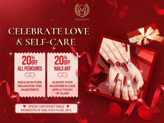 𝐕𝐚𝐥𝐞𝐧𝐭𝐢𝐧𝐞’𝐬 𝐒𝐩𝐞𝐜𝐢𝐚𝐥 𝐚𝐭 𝐌𝐢𝐥𝐚𝐧𝐨 𝐍𝐚𝐢𝐥 𝐒𝐩𝐚 – 𝐖𝐲𝐧𝐧𝐞𝐰𝐨𝐨𝐝 𝐕𝐢𝐥𝐥𝐚𝐠𝐞 - 𝑇ℎ𝑖𝑠 𝑉𝑎𝑙𝑒𝑛𝑡𝑖𝑛𝑒’𝑠 𝐷𝑎𝑦, 𝑡𝑟𝑒𝑎𝑡 𝑦𝑜𝑢𝑟𝑠𝑒𝑙𝑓 𝑡𝑜 𝑎𝑛 𝑢𝑛𝑝𝑎𝑟𝑎𝑙𝑙𝑒𝑙𝑒𝑑 𝑛𝑎𝑖𝑙 𝑐𝑎𝑟𝑒 𝑒𝑥𝑝𝑒𝑟𝑖𝑒𝑛𝑐𝑒 𝑎𝑡 𝑀𝑖𝑙𝑎𝑛𝑜 𝑁𝑎𝑖𝑙 𝑆𝑝𝑎 – 𝑊𝑦𝑛𝑛𝑒𝑤𝑜𝑜𝑑 𝑉𝑖𝑙𝑙𝑎𝑔𝑒 𝑖𝑛 𝐷𝑎𝑙𝑙𝑎𝑠, 𝑇𝑋! 𝐹𝑟𝑜𝑚 𝐹𝑒𝑏 14, 2025 𝑡𝑜 𝐹𝑒𝑏 23, 2025, 𝑒𝑛𝑗𝑜𝑦 𝑒𝑥𝑐𝑙𝑢𝑠𝑖𝑣𝑒 𝑝𝑟𝑜𝑚𝑜𝑡𝑖𝑜𝑛𝑠 𝑑𝑒𝑠𝑖𝑔𝑛𝑒𝑑 𝑗𝑢𝑠𝑡 𝑓𝑜𝑟 𝑦𝑜𝑢:
💅 20% OFF All Pedicures�
- Relax and unwind with our safe, organic pedicure treatments in a serene and elegant setting designed to melt away your stress.
🎨 20% OFF Nail Art�
- Enhance your style with our innovative nail art designs that bring a touch of creativity and sophistication to your look.
Indulge in the ultimate nail care experience and let Milano Nail Spa pamper you this Valentine’s Day.
📍 Location: 655 W Illinois Ave Suite 916, Dallas, TX, USA�
📞 Hotline: +1 857-277-3144�
🗺️ Find us on Google Maps: https://maps.app.goo.gl/pPTH49CAh6QS8kbNA�
⏰ Limited Time Offer: February 14, 2025 – February 23, 2025
👉 Book Now! Call or message us on Messenger to reserve your appointment and enjoy a truly special nail care experience this Valentine’s Day. 𝐕𝐚𝐥𝐞𝐧𝐭𝐢𝐧𝐞’𝐬 𝐒𝐩𝐞𝐜𝐢𝐚𝐥 𝐚𝐭 𝐌𝐢𝐥𝐚𝐧𝐨 𝐍𝐚𝐢𝐥 𝐒𝐩𝐚 – 𝐖𝐲𝐧𝐧𝐞𝐰𝐨𝐨𝐝 𝐕𝐢𝐥𝐥𝐚𝐠𝐞 - 𝑇ℎ𝑖𝑠 𝑉𝑎𝑙𝑒𝑛𝑡𝑖𝑛𝑒’𝑠 𝐷𝑎𝑦, 𝑡𝑟𝑒𝑎𝑡 𝑦𝑜𝑢𝑟𝑠𝑒𝑙𝑓 𝑡𝑜 𝑎𝑛 𝑢𝑛𝑝𝑎𝑟𝑎𝑙𝑙𝑒𝑙𝑒𝑑 𝑛𝑎𝑖𝑙 𝑐𝑎𝑟𝑒 𝑒𝑥𝑝𝑒𝑟𝑖𝑒𝑛𝑐𝑒 𝑎𝑡 𝑀𝑖𝑙𝑎𝑛𝑜 𝑁𝑎𝑖𝑙 𝑆𝑝𝑎 – 𝑊𝑦𝑛𝑛𝑒𝑤𝑜𝑜𝑑 𝑉𝑖𝑙𝑙𝑎𝑔𝑒 𝑖𝑛 𝐷𝑎𝑙𝑙𝑎𝑠, 𝑇𝑋! 𝐹𝑟𝑜𝑚 𝐹𝑒𝑏 14, 2025 𝑡𝑜 𝐹𝑒𝑏 23, 2025, 𝑒𝑛𝑗𝑜𝑦 𝑒𝑥𝑐𝑙𝑢𝑠𝑖𝑣𝑒 𝑝𝑟𝑜𝑚𝑜𝑡𝑖𝑜𝑛𝑠 𝑑𝑒𝑠𝑖𝑔𝑛𝑒𝑑 𝑗𝑢𝑠𝑡 𝑓𝑜𝑟 𝑦𝑜𝑢:
💅 20% OFF All Pedicures�
- Relax and unwind with our safe, organic pedicure treatments in a serene and elegant setting designed to melt away your stress.
🎨 20% OFF Nail Art�
- Enhance your style with our innovative nail art designs that bring a touch of creativity and sophistication to your look.
Indulge in the ultimate nail care experience and let Milano Nail Spa pamper you this Valentine’s Day.
📍 Location: 655 W Illinois Ave Suite 916, Dallas, TX, USA�
📞 Hotline: +1 857-277-3144�
🗺️ Find us on Google Maps: https://maps.app.goo.gl/pPTH49CAh6QS8kbNA�
⏰ Limited Time Offer: February 14, 2025 – February 23, 2025
👉 Book Now! Call or message us on Messenger to reserve your appointment and enjoy a truly special nail care experience this Valentine’s Day.