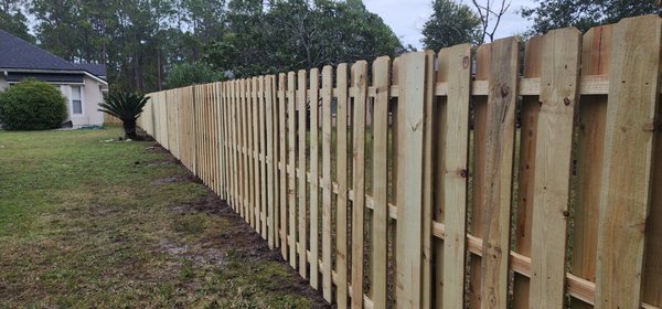 Timber Haven Privacy Fence - Premium wooden privacy fencing with a clean, natural finish. Installed for suburban home, this design offers full backyard enclosure for pets, children, and enhance privacy - while maintaining a warm, welcoming look that compliments the surrounding landscape. Timber Haven Privacy Fence - Premium wooden privacy fencing with a clean, natural finish. Installed for suburban home, this design offers full backyard enclosure for pets, children, and enhance privacy - while maintaining a warm, welcoming look that compliments the surrounding landscape.