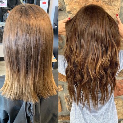 Hair Extensions - We love to transfer your look with longer hair! Check us out for all your hair extension needs! Hair Extensions - We love to transfer your look with longer hair! Check us out for all your hair extension needs!