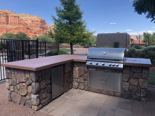 Outdoor BBQ - We added an outdoor BBQ by the pool! Grilling out while your family is swimming, makes the perfect summer day. Outdoor BBQ - We added an outdoor BBQ by the pool! Grilling out while your family is swimming, makes the perfect summer day.
