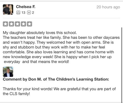 Reviews from our happy families! - when you enroll, you become a part of the CLS family. 💖 Reviews from our happy families! - when you enroll, you become a part of the CLS family. 💖