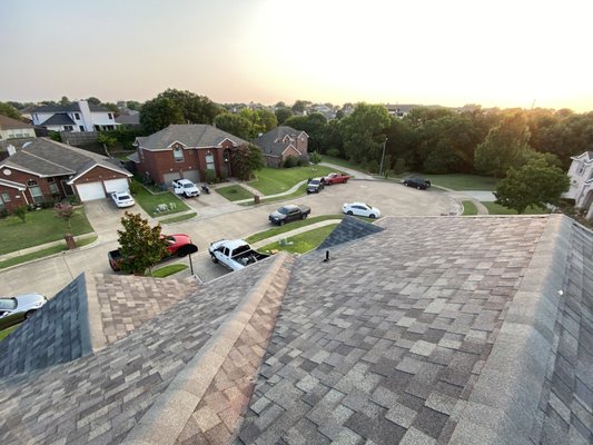 Adrian Ct - Roof Installation - Here we have a home in Cedar Hill, Texas that received a full roof replacement with Weather Wood Asphalt shingles. The home was completed in 1 day and customer satisfaction was met! Adrian Ct - Roof Installation - Here we have a home in Cedar Hill, Texas that received a full roof replacement with Weather Wood Asphalt shingles. The home was completed in 1 day and customer satisfaction was met!