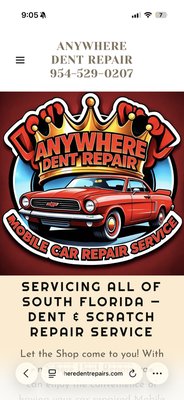 We’ve Rebranded! And Made More Website Adjustments - Here you can view our official (Anywhere Dent Repair) Website. Here you can view 100+ Written and Verbal Recommendations & Reviews. Take a look for yourself and give us a call! We’ve Rebranded! And Made More Website Adjustments - Here you can view our official (Anywhere Dent Repair) Website. Here you can view 100+ Written and Verbal Recommendations & Reviews. Take a look for yourself and give us a call!