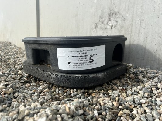 Exterior rodent stations. - Placed 10 exterior rodent stations around this commercial building to help rodent activity. These can be checked, weekly, monthly or biweekly depending upon inspection. Exterior rodent stations. - Placed 10 exterior rodent stations around this commercial building to help rodent activity. These can be checked, weekly, monthly or biweekly depending upon inspection.