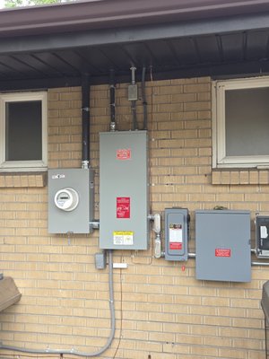 Service Upgrade - Customer needed a larger service for a new equipment Service Upgrade - Customer needed a larger service for a new equipment