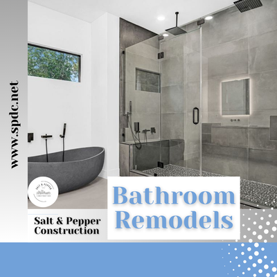Bathroom Remodels - Contact Us Today for a Free Design Consultation!
Bathroom Remodeling: Transform Your Sanctuary
Welcome to the Art of Sophisticated Bathroom Renovations
At Salt & Pepper, we believe your bathroom should be more than just functional—it should be a personal sanctuary, a space that rejuvenates and relaxes you, reflecting your individual style and comfort. Our expert team specializes in bathroom remodeling services that bring together quality, elegance, and state-of-the-art design to create a space that is uniquely yours.
Tailored Bathroom Makeovers to Suit Your Lifestyle
Whether you’re looking for a luxurious spa-like retreat or a sleek and modern washroom, our tailored bathroom renovations are designed to meet your specific desires. From custom cabinetry and countertops to innovative lighting solutions and high-end fixtures, we ensure every detail of your bathroom remodel aligns with your vision.
Eco-Friendly Bathroom Remodel Solutions
In today’s world, eco-friendly solutions are more than a preference—they’re a responsibility. Our bathroom makeovers prioritize sustainability without compromising on style. We use eco-conscious materials and employ energy-efficient technologies to create a bathroom that not only looks good but also feels good to use.
Accessible Bathroom Updates for Comfort and Safety
Accessibility is key to a functional bathroom remodel. We design renovations that make life easier, incorporating features like walk-in tubs, no-threshold showers, and grab bars without losing an ounce of aesthetic appeal. Our bathroom updates ensure your space is safe and comfortable for all family members.
Mastering the Bathroom Renovation Process
Our approach to your bathroom remodel is meticulous and seamless. We guide you through every step—from the initial design consultation to the selection of materials, all the way through to the final installation. Our goal is to ensure your bathroom renovation experience is as stress-free and enjoyable as possible.
Experience the Difference with Salt & Pepper
Ready to embark on a bathroom remodeling journey that promises to transform your space into a haven of beauty and relaxation? Contact Salt & Pepper today to schedule a consultation and take the first step towards the bathroom of your dreams. Bathroom Remodels - Contact Us Today for a Free Design Consultation!
Bathroom Remodeling: Transform Your Sanctuary
Welcome to the Art of Sophisticated Bathroom Renovations
At Salt & Pepper, we believe your bathroom should be more than just functional—it should be a personal sanctuary, a space that rejuvenates and relaxes you, reflecting your individual style and comfort. Our expert team specializes in bathroom remodeling services that bring together quality, elegance, and state-of-the-art design to create a space that is uniquely yours.
Tailored Bathroom Makeovers to Suit Your Lifestyle
Whether you’re looking for a luxurious spa-like retreat or a sleek and modern washroom, our tailored bathroom renovations are designed to meet your specific desires. From custom cabinetry and countertops to innovative lighting solutions and high-end fixtures, we ensure every detail of your bathroom remodel aligns with your vision.
Eco-Friendly Bathroom Remodel Solutions
In today’s world, eco-friendly solutions are more than a preference—they’re a responsibility. Our bathroom makeovers prioritize sustainability without compromising on style. We use eco-conscious materials and employ energy-efficient technologies to create a bathroom that not only looks good but also feels good to use.
Accessible Bathroom Updates for Comfort and Safety
Accessibility is key to a functional bathroom remodel. We design renovations that make life easier, incorporating features like walk-in tubs, no-threshold showers, and grab bars without losing an ounce of aesthetic appeal. Our bathroom updates ensure your space is safe and comfortable for all family members.
Mastering the Bathroom Renovation Process
Our approach to your bathroom remodel is meticulous and seamless. We guide you through every step—from the initial design consultation to the selection of materials, all the way through to the final installation. Our goal is to ensure your bathroom renovation experience is as stress-free and enjoyable as possible.
Experience the Difference with Salt & Pepper
Ready to embark on a bathroom remodeling journey that promises to transform your space into a haven of beauty and relaxation? Contact Salt & Pepper today to schedule a consultation and take the first step towards the bathroom of your dreams.