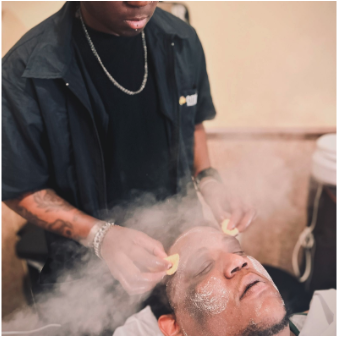Supreme Mens Haircut And Facial $75 - Haircut, beard trim, face wash, exfoliation, and face gel, followed by a quick face and head massage. Supreme Mens Haircut And Facial $75 - Haircut, beard trim, face wash, exfoliation, and face gel, followed by a quick face and head massage.