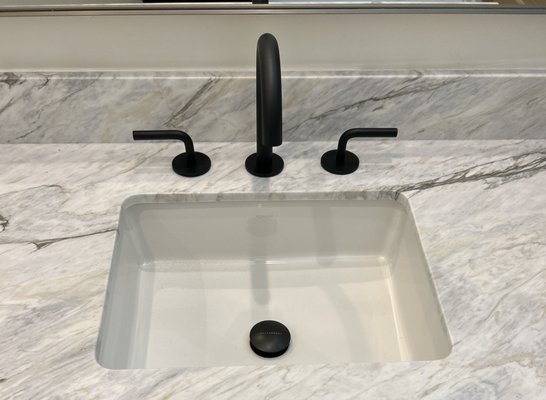 Faucet Install - This is a simple wide-spread WaterWorks faucet installation. Faucet Install - This is a simple wide-spread WaterWorks faucet installation.