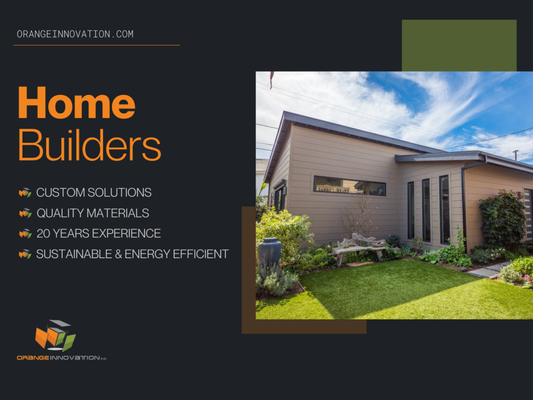 Home Builders - Orange Innovation offers full service custom home building for clients who want a one of a kind residence designed around their lifestyle. We combine architectural design, structural planning and construction management under one roof, which keeps the process organized and clear. Our homes emphasize clean lines, quality materials and smart use of space, along with energy efficient systems that help control long term costs. From the first meeting and 3D concepts to final inspections, we keep you informed and involved so your new home reflects your vision and feels solid, comfortable and welcoming. Home Builders - Orange Innovation offers full service custom home building for clients who want a one of a kind residence designed around their lifestyle. We combine architectural design, structural planning and construction management under one roof, which keeps the process organized and clear. Our homes emphasize clean lines, quality materials and smart use of space, along with energy efficient systems that help control long term costs. From the first meeting and 3D concepts to final inspections, we keep you informed and involved so your new home reflects your vision and feels solid, comfortable and welcoming.