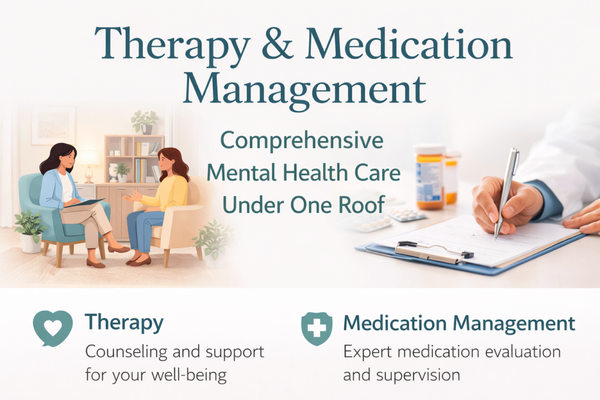 Mental Health Services Portfolio - Meet our caring team! Our licensed therapists and psychiatric providers work together to provide coordinated therapy and medication management, creating a supportive and welcoming environment for every patient. Mental Health Services Portfolio - Meet our caring team! Our licensed therapists and psychiatric providers work together to provide coordinated therapy and medication management, creating a supportive and welcoming environment for every patient.
