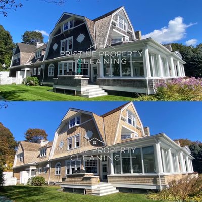 Cedar and Vinyl roof and siding cleaning - Complete roof and siding Cleaning. Cedar and Vinyl roof and siding cleaning - Complete roof and siding Cleaning.