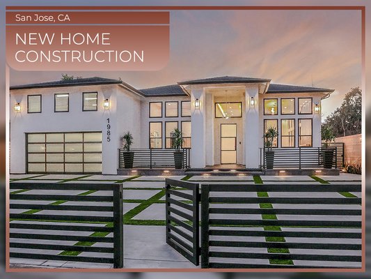 New Home Construction | San Jose - 5200 SQFT house built from the ground up