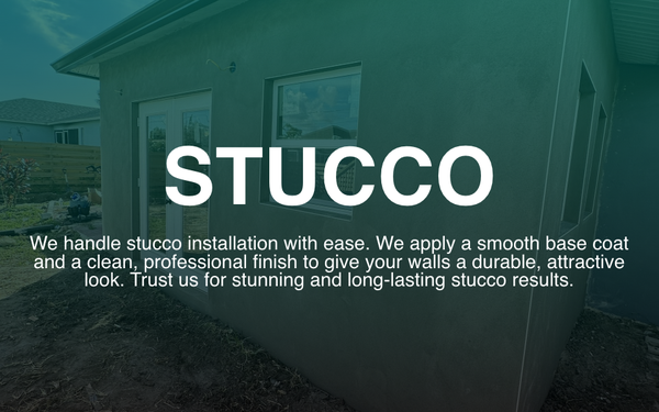 Stucco Services - We handle stucco installation with ease. We apply a smooth base coat and a clean, professional finish to give your walls a durable, attractive look. Trust us for stunning and long-lasting stucco results. Stucco Services - We handle stucco installation with ease. We apply a smooth base coat and a clean, professional finish to give your walls a durable, attractive look. Trust us for stunning and long-lasting stucco results.