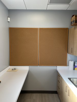 Cork Board Install - Installed cork board for client’s break room. Cork Board Install - Installed cork board for client’s break room.