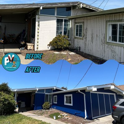 Stunning Transition ✨ - Absolutely transformed this home from an ugly damaged home to a clean and sharp white on blue home! Stunning Transition ✨ - Absolutely transformed this home from an ugly damaged home to a clean and sharp white on blue home!