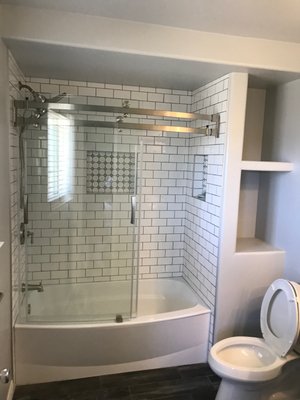 Shower Transformation - This remodel was done on a bathroom that was out of shape. The new Shower/Tub came out great! Shower Transformation - This remodel was done on a bathroom that was out of shape. The new Shower/Tub came out great!