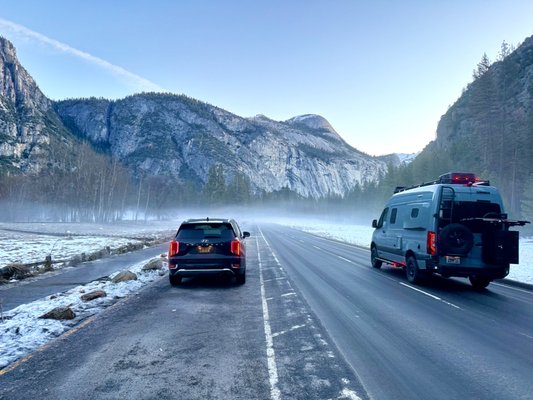 2024 Trip to Yosemite. - Escaping to Yosemite: A Luxurious Weekend Getaway in Our Mid-Size SUV with a Professional Driver.