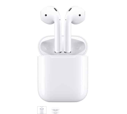 Airpods - Active noise cancellation for immersive sound
Transparency mode for hearing and connecting with the world around you
Three sizes of soft, tapered silicone tips for a customizable fit
Sweat and water resistant
Adaptive EQ automatically tunes music to the shape of your ear
Easy setup for all your Apple devices
Quick access to Siri by saying “Hey Siri”
The Wireless Charging Case delivers more than 24 hours of battery life