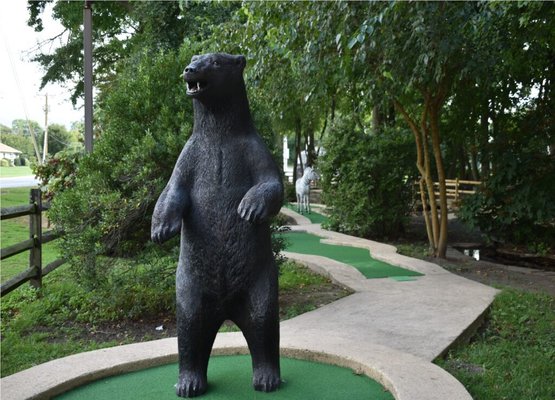 Mini golf - • Golf in the shade
• Two 17 hole courses to play!
• Lighting for enhanced nighttime play
• Adult price $8.00
• Military and Veteran $7.50
• Seniors 65+ $7.50
• Children 5 years old and younger $6.50
• Skill Shot at the end for chance to win free round
• Groups welcome! Mini golf - • Golf in the shade
• Two 17 hole courses to play!
• Lighting for enhanced nighttime play
• Adult price $8.00
• Military and Veteran $7.50
• Seniors 65+ $7.50
• Children 5 years old and younger $6.50
• Skill Shot at the end for chance to win free round
• Groups welcome!
