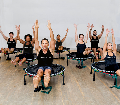 TrampoLEAN®: Core Power - A dynamic trampoline workout targeting your pelvic floor, abs, lower back, glutes, and obliques. Mixing HIIT with core conditioning, this class delivers bursts of explosive cardio, perfect for leaning and toning.