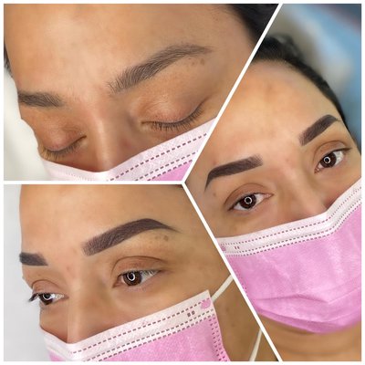 Combo Brows - Combo brows is a technique of micro bladed hair strokes in combination with micro shading. I always suggest my clients incorporate some shading with their micro blading to give a more full and even look. ￼