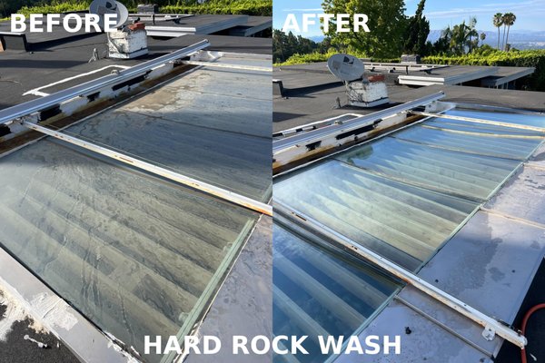 Skylight window wash/clean - We cleaned the large skylight windows at this property to enhance its appearance and overall experience for the owner before listing the house for sale.