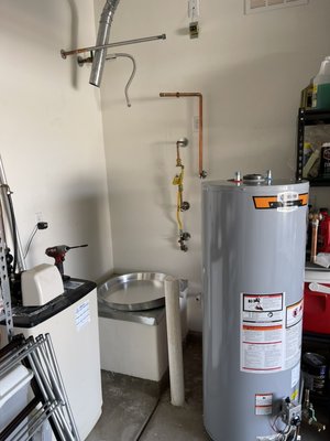 50 gal gas water heater replacement - I replaced the 50 gal water heater due to it leaking. I also made all necessary code upgrades. 50 gal gas water heater replacement - I replaced the 50 gal water heater due to it leaking. I also made all necessary code upgrades.
